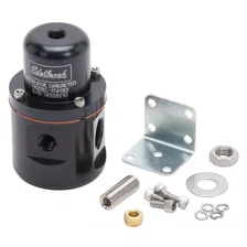 Carbureted Adjustable Bypass Fuel Pressure Regulator (160 GPH) in Black Finish image 1