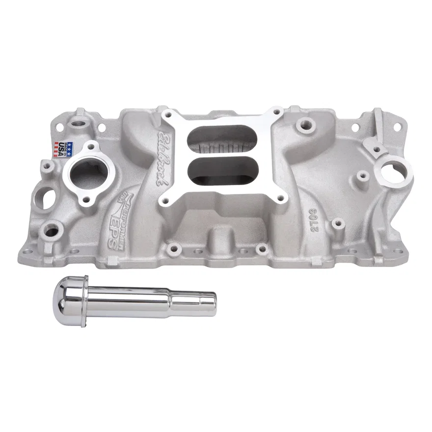 Performer EPS Intake Manifold With Oil Fill Tube Small-Block Chevy