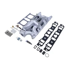 Manifold & Install Kit, SB Ford RPM Air-Gap 7521 w/Gaskets, Bolts, Studs, RTV image 2