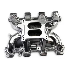 Performer RPM Small Block Chevy LS1 Intake Manifold Only, Chrome Plasma finish image 1