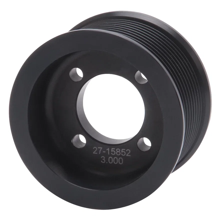 3.00" 10-Rib E-Force S/C Pulley in Black Finish for Enforcer Systems