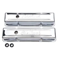 Signature Series Valve Covers, Chrome, Tall Profile, Chevrolet 262-400, '59-'86 image 1