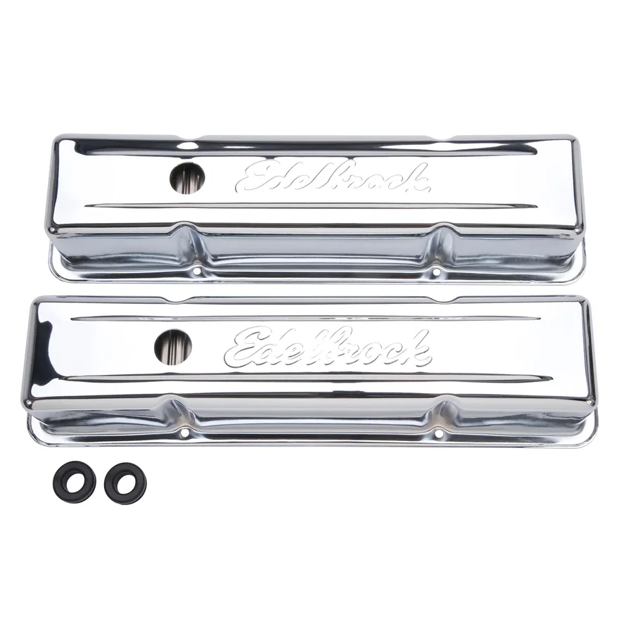 Signature Series Valve Covers, Chrome, Tall Profile, Chevrolet 262-400, '59-'86