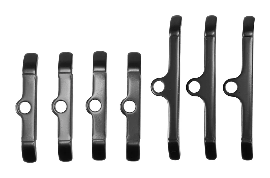 Hold-Down Tab Kit for Big-Block Chevy in Black Finish (Qty 7)