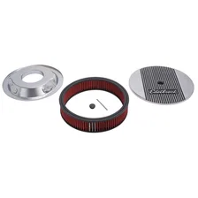 Elite 2 Series Polished 14" Round Air Cleaner - 3" Pro-Flo Element (Deep Flange) image 2