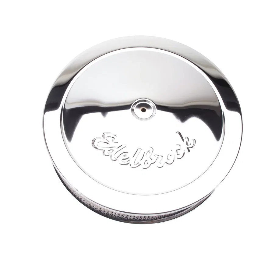 Pro-Flo Chrome 14" Round Air Cleaner with 3" Paper Element (Deep Flange)