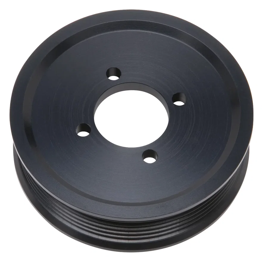 3.875" 6-Rib E-Force S/C Pulley in Black Finish for Stage 3 - Pro Tuner System