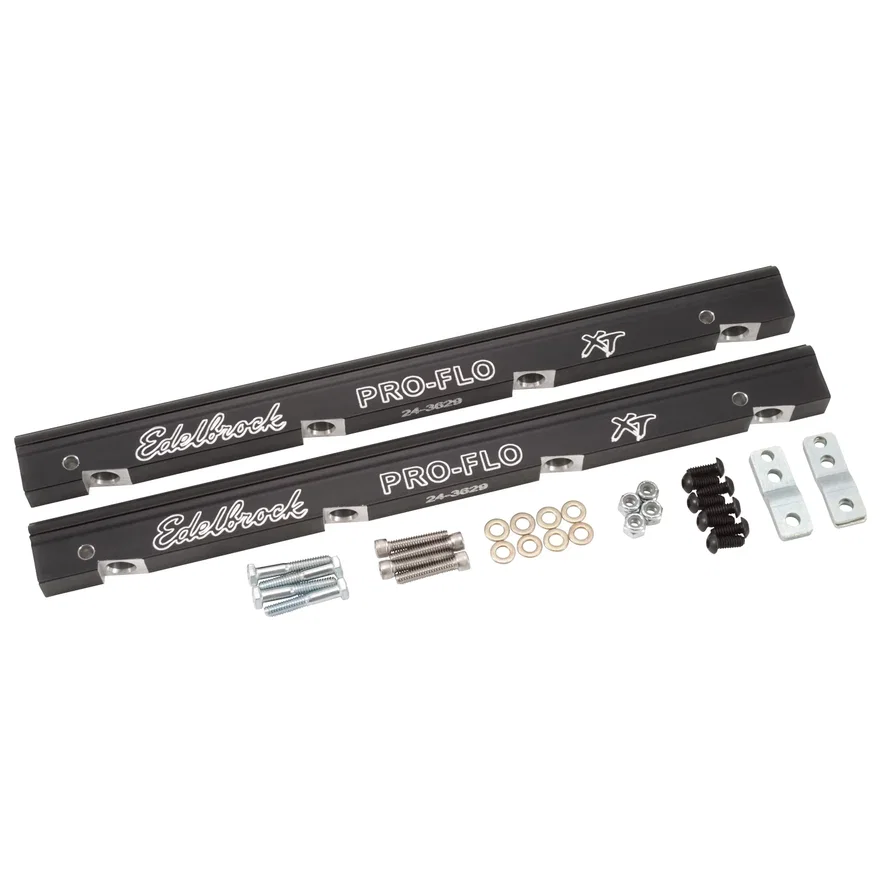 Fuel Rail Kit for LS1 -6 AN in Black Finish