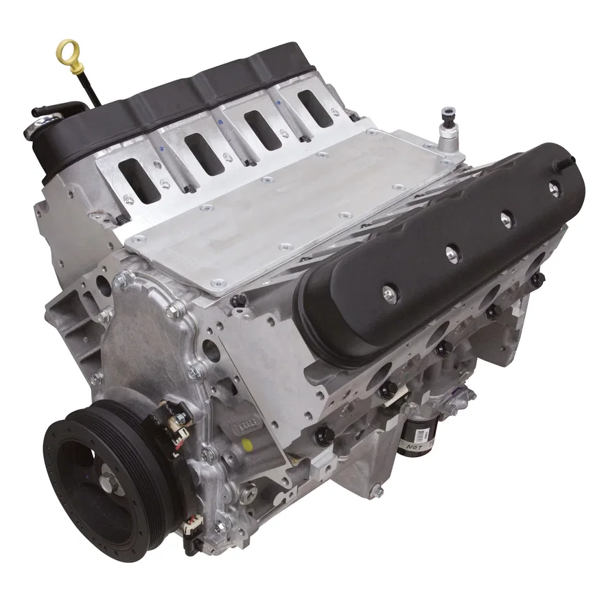 Long Block #46725 GM LS3 416, Victor Jr. Head, 1-Piece Rear Main