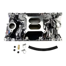 RPM Air-Gap Manifold for Small-Block Chevy Vortec, Chrome Plasma image 3