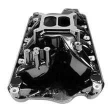 RPM Air-Gap Small Block Ford 351W Intake Manifold, Black Plasma Finish image 5