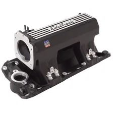 Pro-Flo XT Small Block Chevy EFI Black Intake Manifold image 2