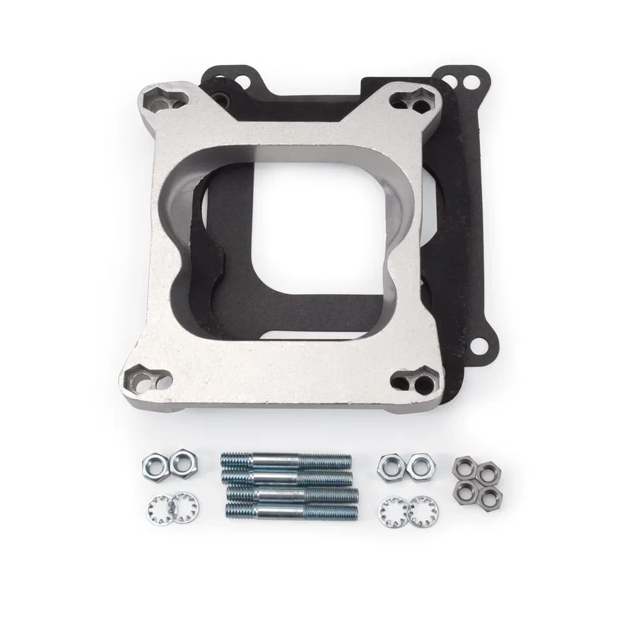 Carb Adapter Mount 4-bbl Carter Thermo-Quad to Square-Bore Single Plane Manifold