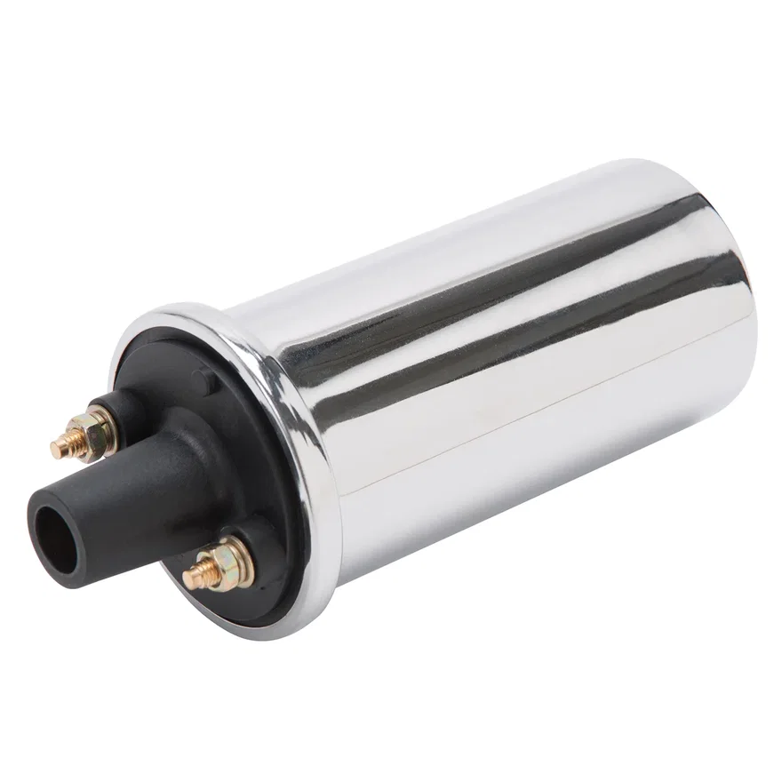 Max-Fire Ignition Electronic Oil Filled Ignition Coil in Chrome Finish (0.45 PR)