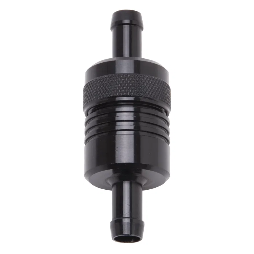 3" Aluminum Street Fuel Filter in Black Finish