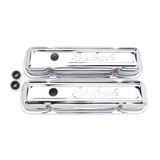 Signature Series Valve Covers, Chrome, Low Profile, Pontiac 301-455 V8, '62-'79 image 1