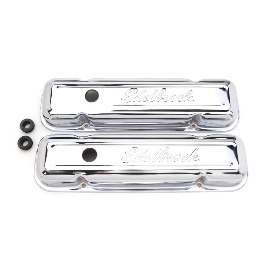 Signature Series Valve Covers, Chrome, Low Profile, Pontiac 301-455 V8, '62-'79