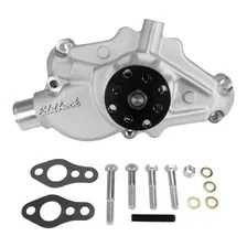 Water Pump for Small-Block 1984-91 350 c.i.d. Corvettes in Satin Finish (Short) for Chevrolet Corvette image 1