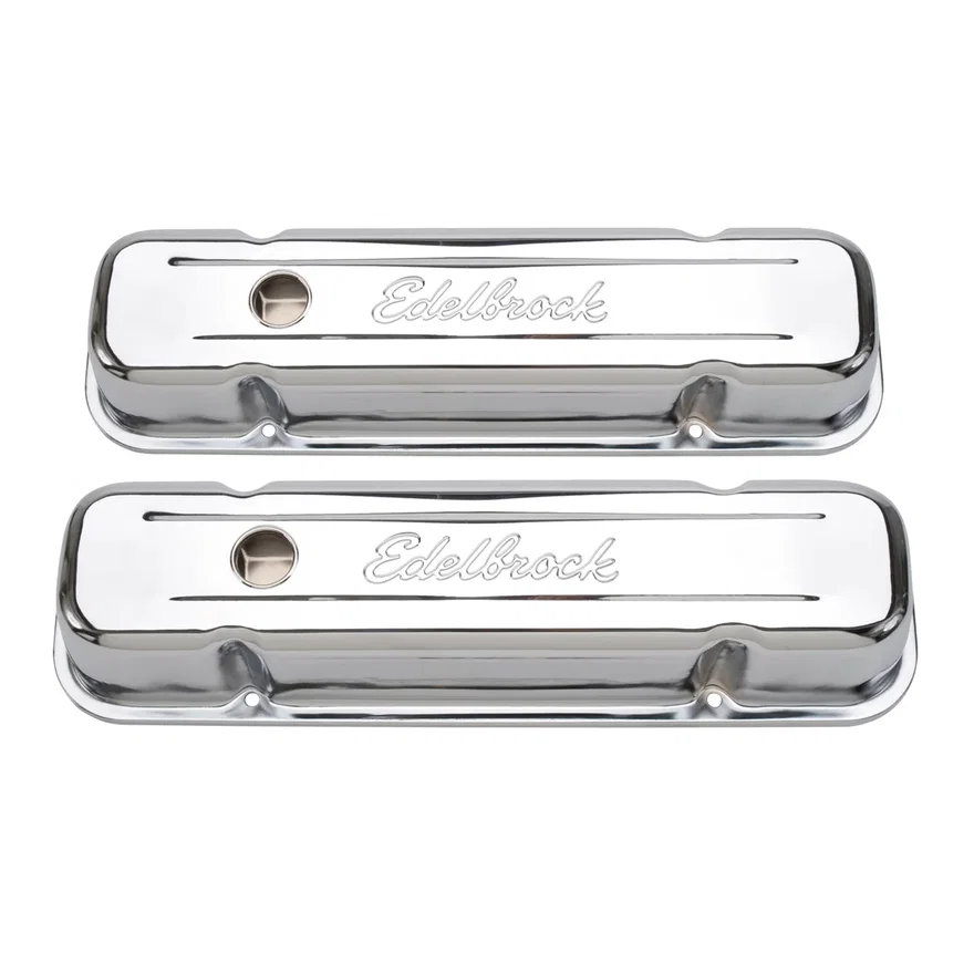 Signature Series Valve Covers, Chrome, Tall Profile, Pontiac 301-455 V8, '62-'79