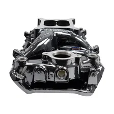 RPM Air-Gap Intake Manifold for Big-Block Chevy Oval Port, Black Plasma Finish image 3