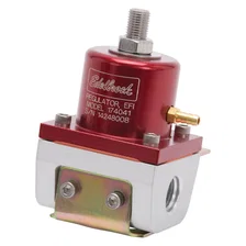 EFI Fuel Pressure Regulator -6 AN (180 GPH) in Red/Clear Finish image 3