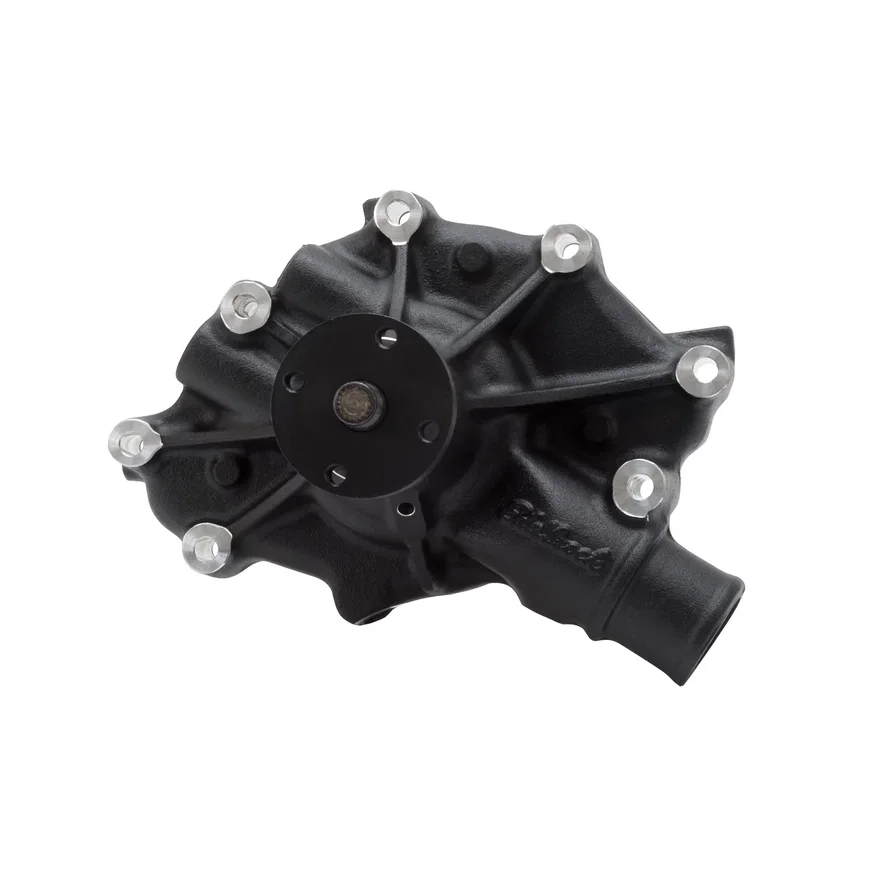 Water Pump Ford 5.0 V8 Reverse Rotation in Black Finish