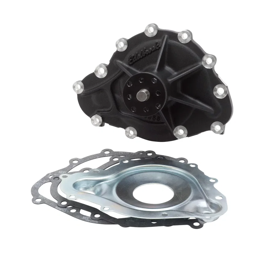 Water Pump for Pontiac, Standard Rotation in Black Finish