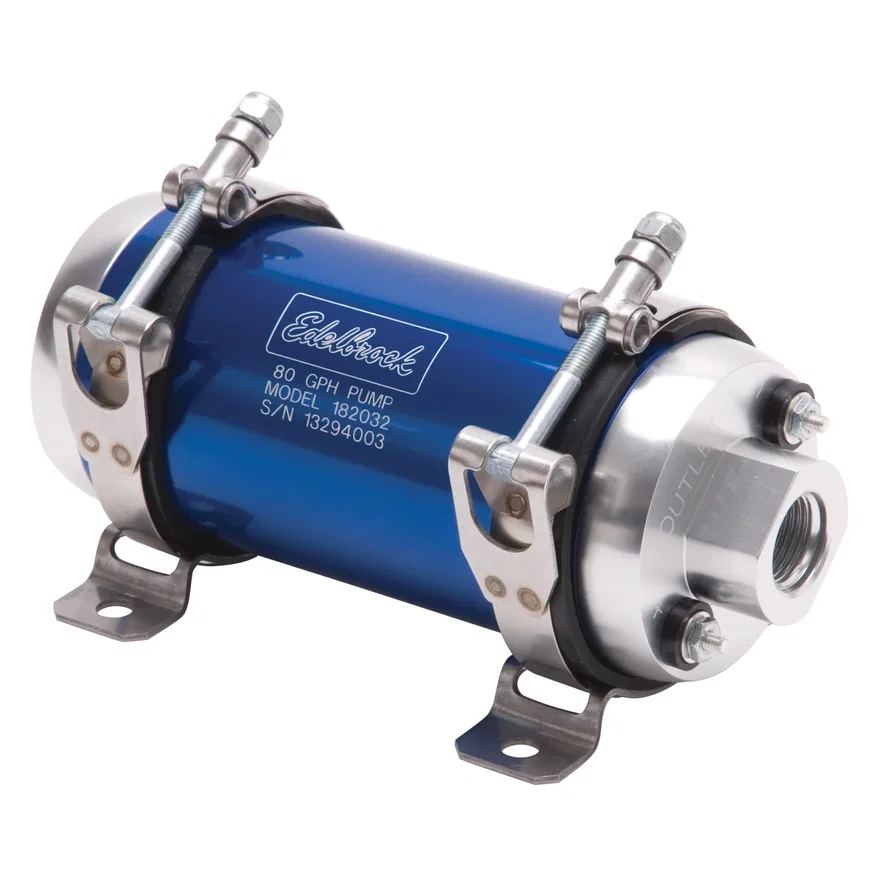 Quiet-Floâ„¢ EFI In-Line Blue Electric Fuel Pump - 80 GPH