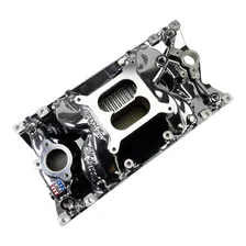 RPM Air-Gap Manifold for Small-Block Chevy Vortec, Chrome Plasma image 2