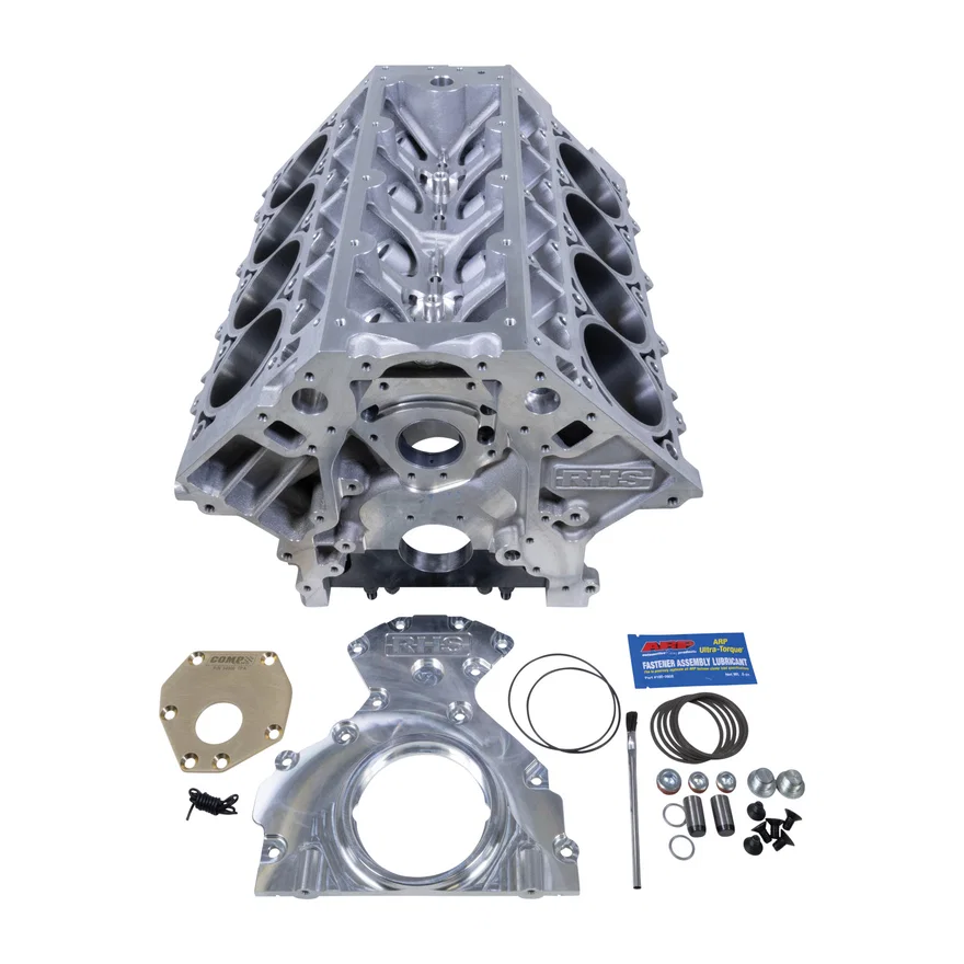 RHS LS Block, Standard 9.240" Deck, .904 Lifter, 55 Roller Cam Bearing (Machined Only)