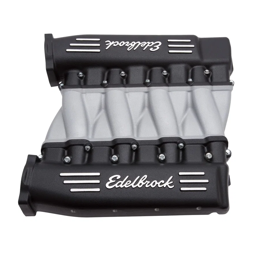 Cross-Ram Small Block Chevy LS3 Black Intake Manifold