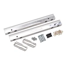 Fuel Rail Kit for Small-Block Chevy -6 AN in Clear Finish image 4