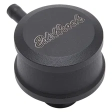 Round Push-in Breather Look PCV Billet Aluminum - Black image 1