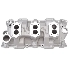 C-357-B Triple-Deuce Manifold for S/B Chevy 4-Bolt Carb Pattern image 1