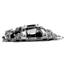RPM Air-Gap Intake Manifold for Big-Block Chevy Oval Port, Chrome Plasma Finish image 2