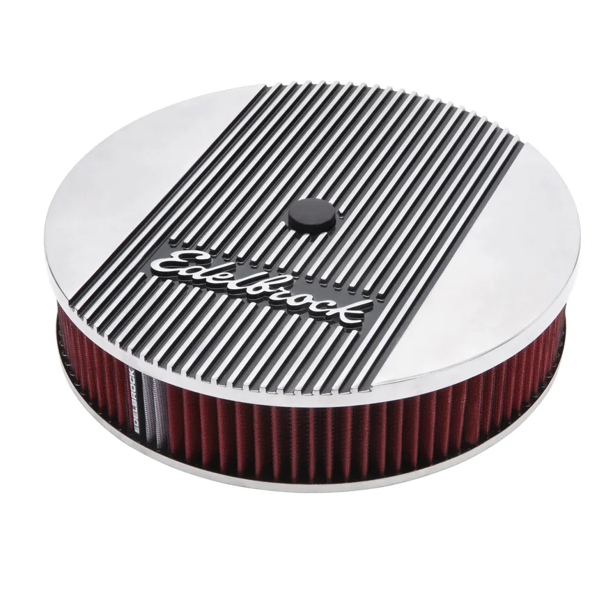 Elite 2 Series Polished 14" Round Air Cleaner - 3" Pro-Flo Element (Deep Flange)