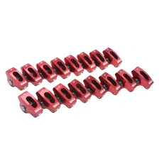 Red Roller Rockers for Small-Block Chevy 3/8 stud 1.5:1 Wide body (Qty 16) image 2