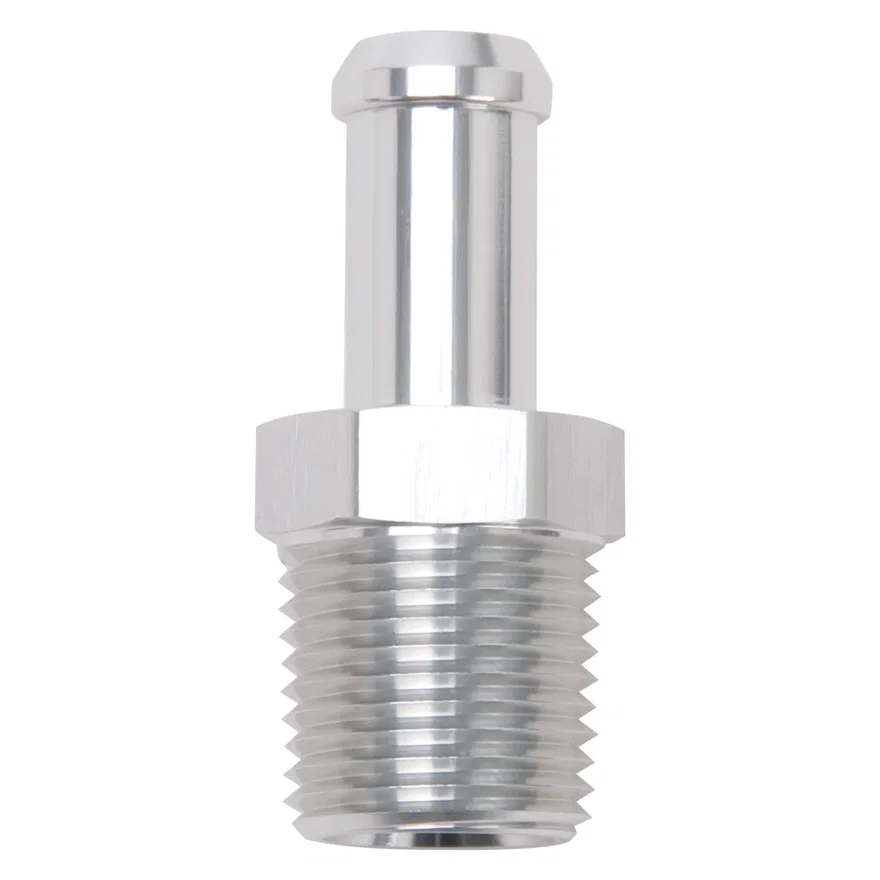 Heater Hose End Fitting - Straight with 1/2" NPT and 1/2" Barb
