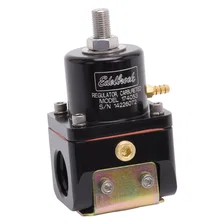 Carbureted Adjustable Bypass Fuel Pressure Regulator (180 GPH) in Black Finish image 3