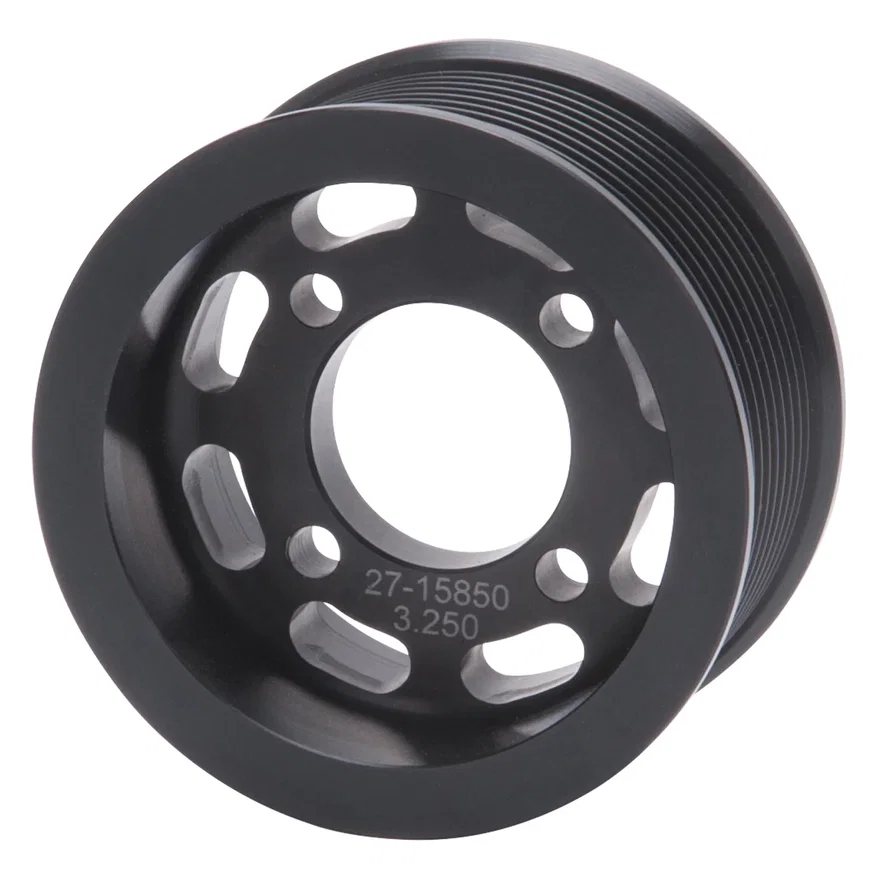3.25" 10-Rib E-Force S/C Pulley in Black Finish for Enforcer Systems
