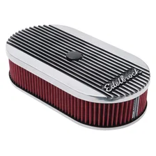 Elite 2 Series Polished Oval Air Cleaner for Single 4-bbl Carb - 2.5" Element image 3