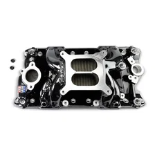 Performer RPM Small Block Chevy AIR-Gap Intake Manifold, Black Plasma Finish image 8