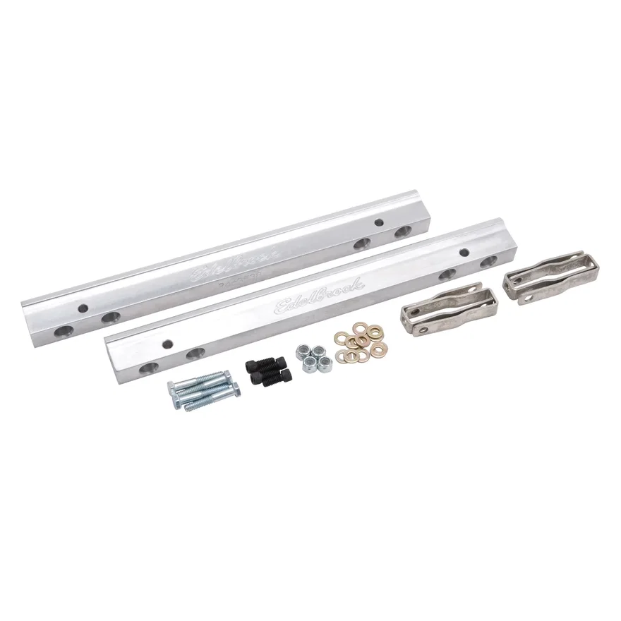 Fuel Rail Kit for Big-Block Chrysler 413-440 -6 AN in Clear Finish