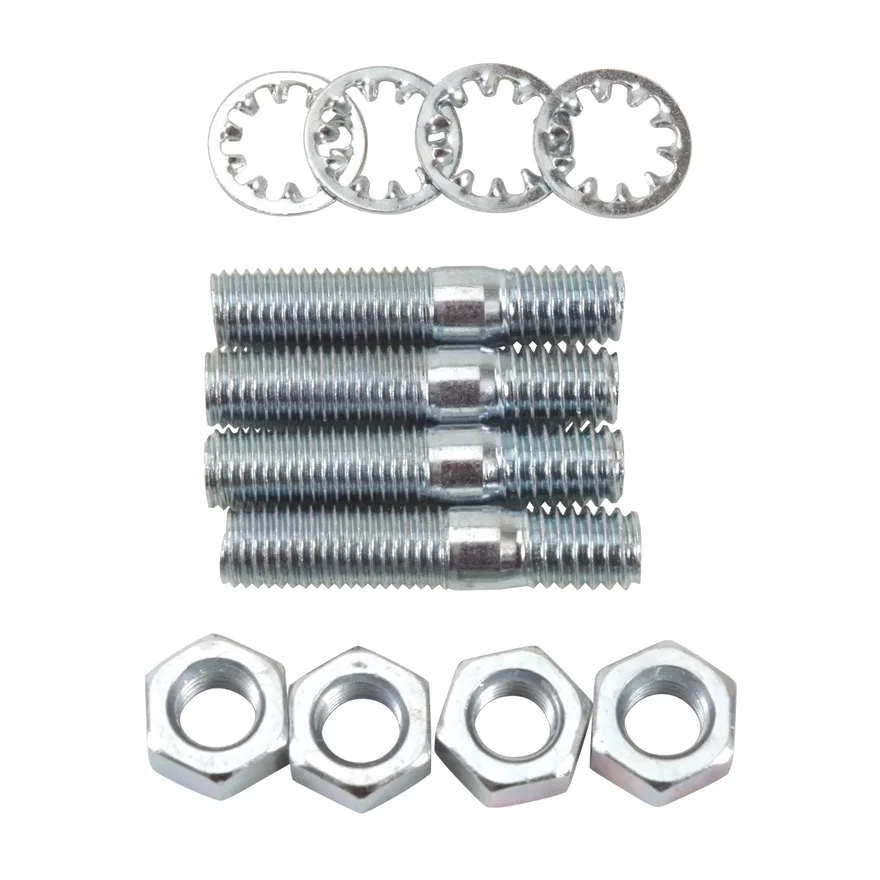 Carburetor Stud Kit - (5/16"-18 x 1-1/2") in Zinc Finish