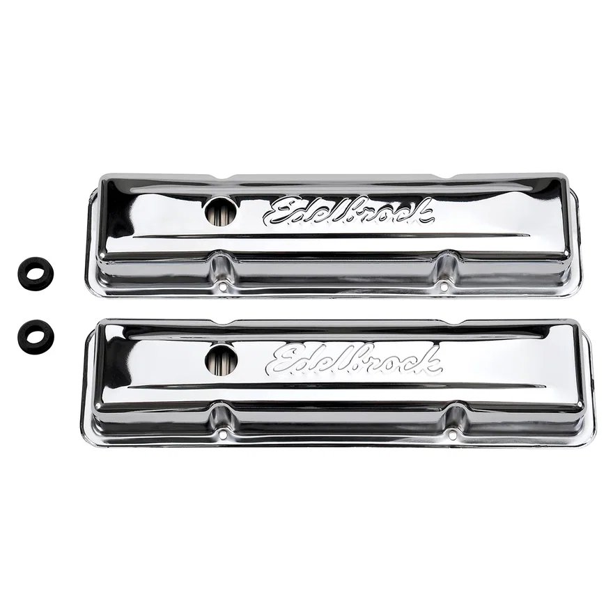 Signature Series Valve Covers, Chrome, Low Profile, Chevrolet 262-400, '59-'86