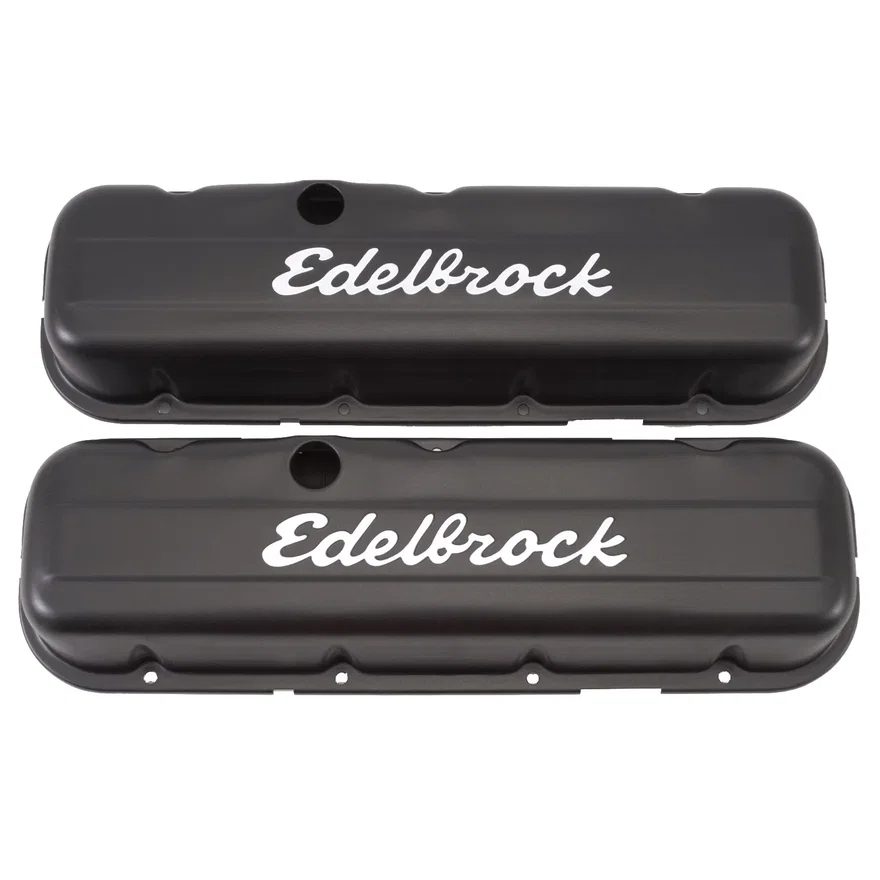 Signature Series Valve Covers, Black, Low Profile, Chevrolet 396-502, '65 & Later