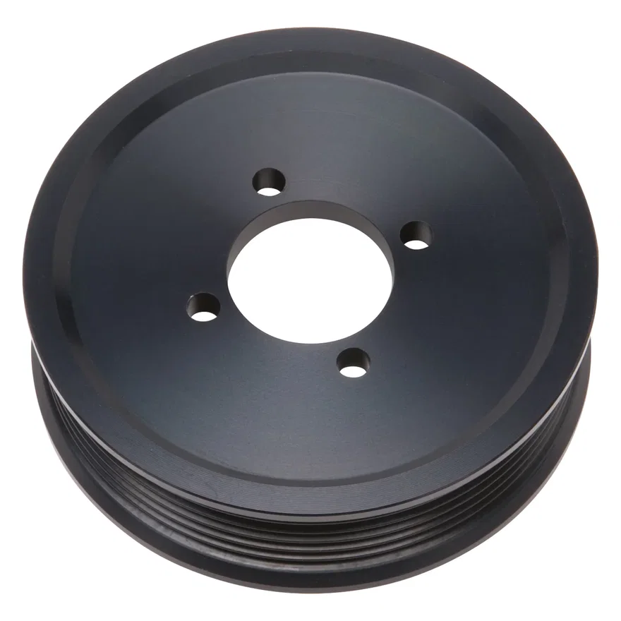 4.125" 6-Rib E-Force S/C Pulley in Black Finish for Stage 3 - Pro Tuner System