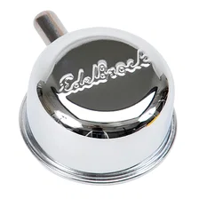 Signature Series Chrome Round push-in Breather with 90Â° vent Nipple image 3