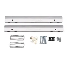 Fuel Rail Kit for Small-Block Chevy -6 AN in Clear Finish image 2