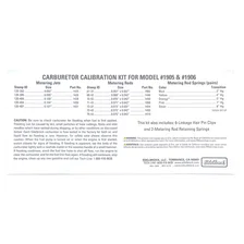 AVS2 Series Carburetor Calibration Kit image 3